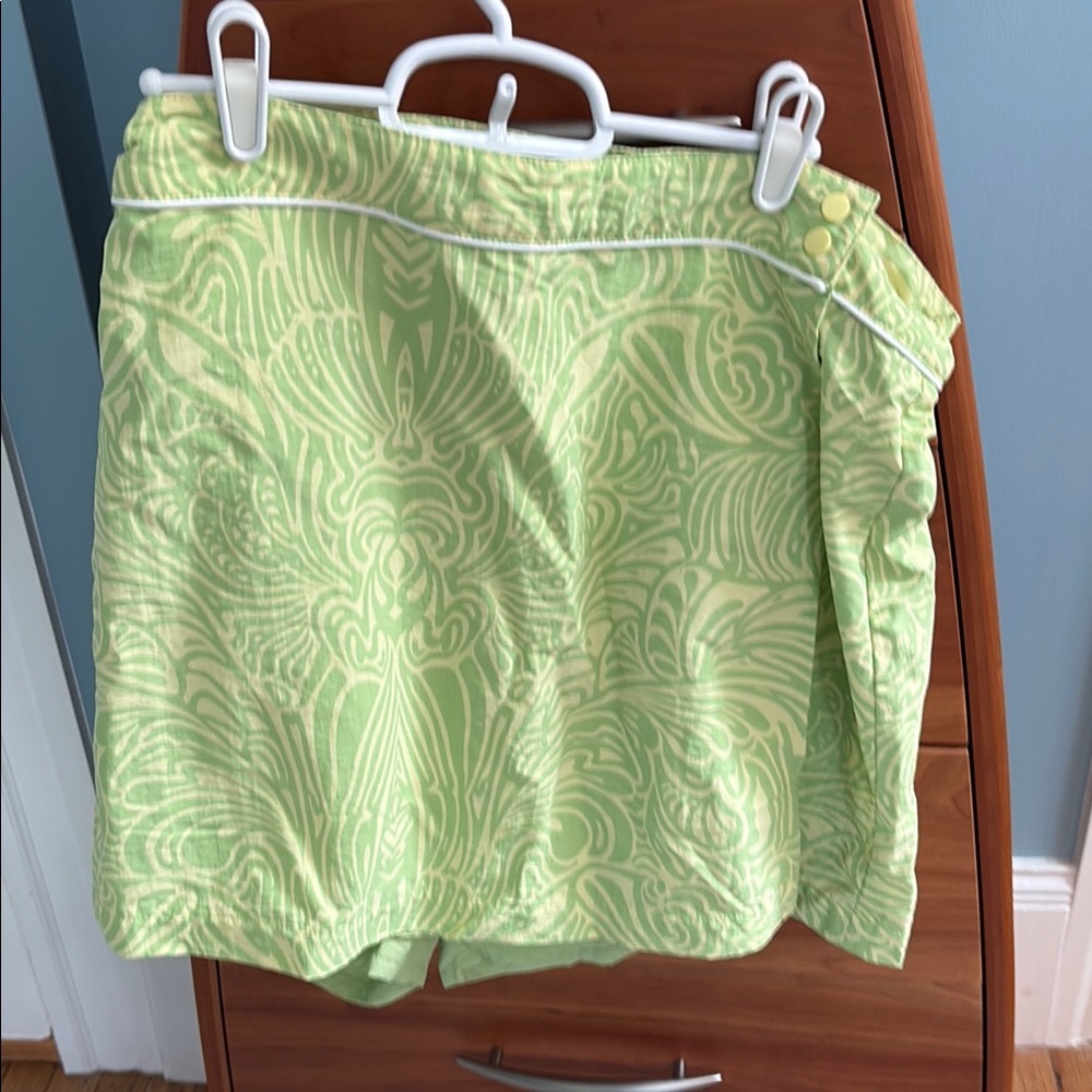 Patagonia Lime Green Swirl Skirt Skort